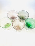 Hungarian Coloured Parfait Glasses