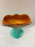 Art Deco wave style trickle glaze vase