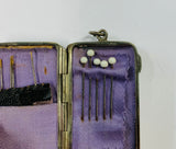 Silver plated needle case