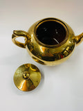 Burslem potteries large gold teapot