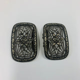 Pair of French Art Nouveau buckles