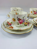 Set 4 Royal Crown Derby Posies Trios