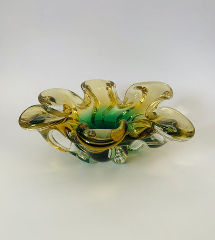 Murano style art glass bowl