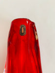Whitefriars Art Glass hand blown Ruby glass vase