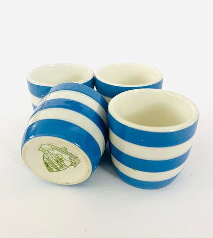 Set of Four Cornish Ware Egg Cups