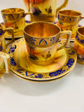13 Piece Desert Scene Coffee Set