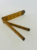 Rabone Folding Wooden Ruler with Brass Edges