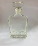 Set of 3 crystal whisky decanters