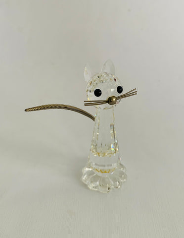 Swarovski standing cat