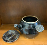 Antique stoneware unique teapot