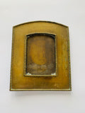 Large solid brass antique beaded edge photo frame