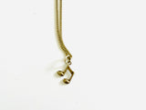 Silver Necklace with Sterling Silver Musical Note