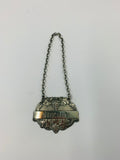 Sterling Silver Sherry decanter label