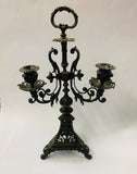 Antique bronze candelabra