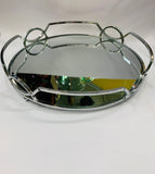 Art Deco mirror serving tray
