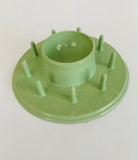 Bakelite green cotton reel holder NZ made