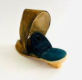 Handmade Antique Shoe Pin Cushion and thimble holder