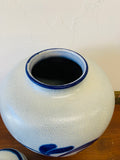 Large German pottery lidded vase or pot