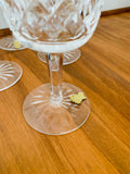 Set 6 Waterford Crystal large wine glasses
