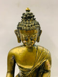 Heavy brass Shakyamuni Buddha figure