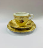 Aynsley fine bone china floral trio