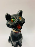 Sylvac laughing black ceramic cat