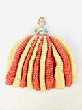 Porcelain Half Lady Tea Cosy in a Pink and White Skirt
