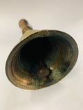 Antique brass school bell