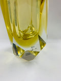 Yellow Midcentury Murano Glass vase