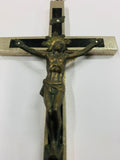 Metal Jesus on the cross with skull and crossbones
