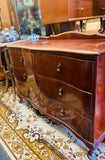 Queen Anne Mahogany low boy chest of drawers
