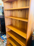 Tall solid wooden bookcase