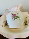 Victorian style jug and wash basin