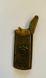 Quadruple golden casket Victorian needle case