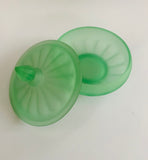 Uranium green glass jewellery box