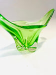 Lime Green Art Glass Vase