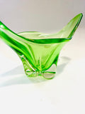 Lime Green Art Glass Vase