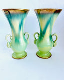 Pair of Burleigh Ware Vases with Grapes on Handles
