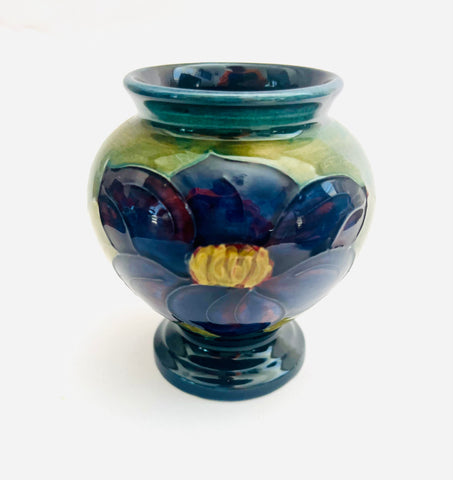 Moorcroft Small Blue and Green Vase