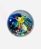 Large Yellow Spider Paperweight