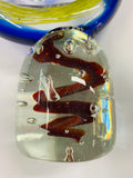 Koru Art Glass Display piece