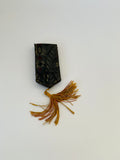 Antique manicure set in original fabric sleeve