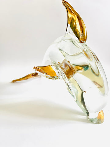 Murano Venezian Glass Dolphin with sticker