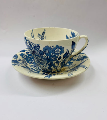 Very large Maling cup and saucer