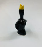 Ceramic black bird pie funnel