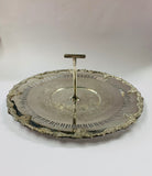 Ornate silver plated cake stand