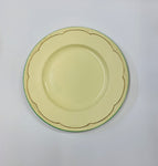 Clarice Cliff large dinner plate green and gold