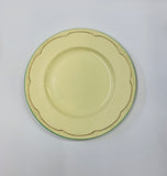 Clarice Cliff large dinner plate green and gold