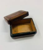Italian leather small jewellery box