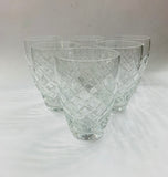 Set of 6 vintage crystal whisky tumblers